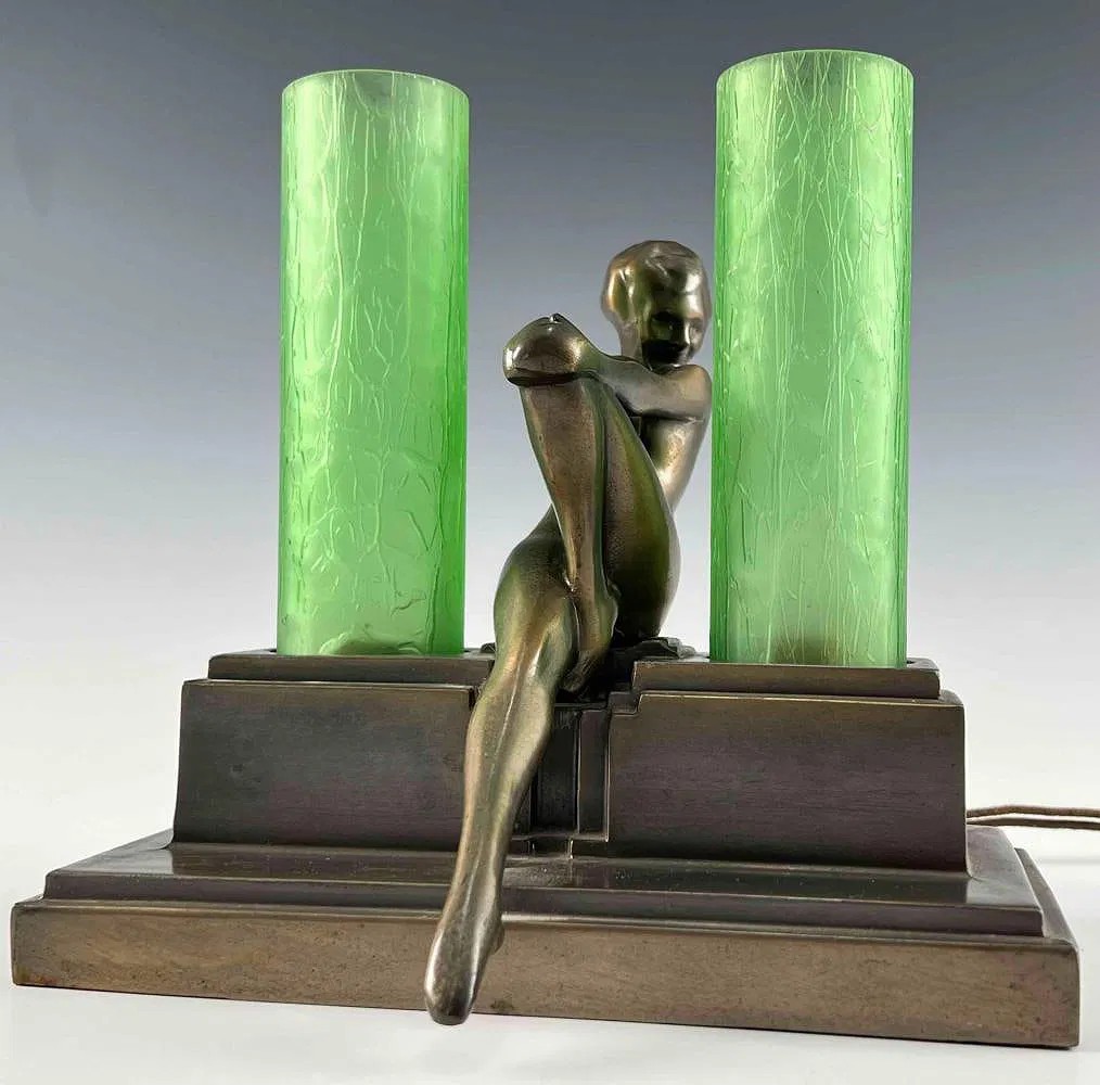 Frankart Art Deco Figural Table Lamp, No. L259