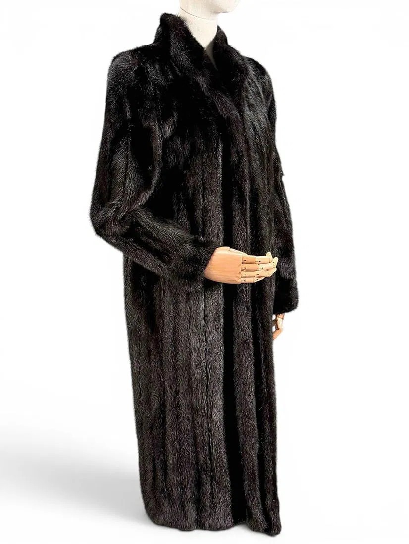 Black Mink Fur Coat