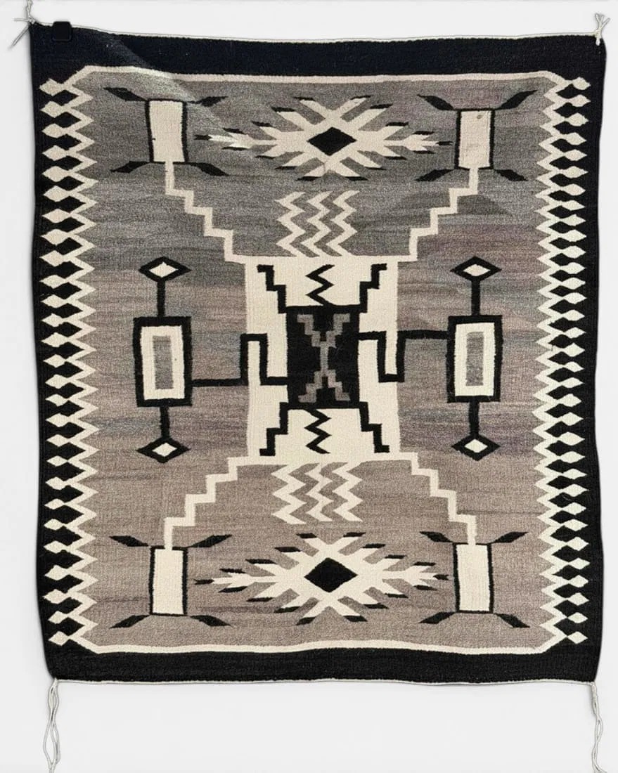 Navajo Storm Pattern Wool Rug