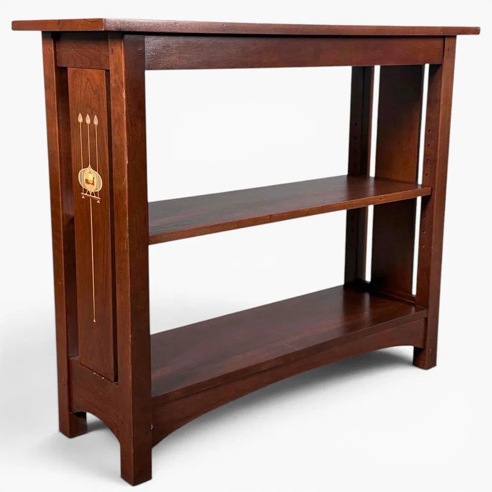 Stickley Harvey Ellis Arts & Crafts Style Inlaid Bookcase