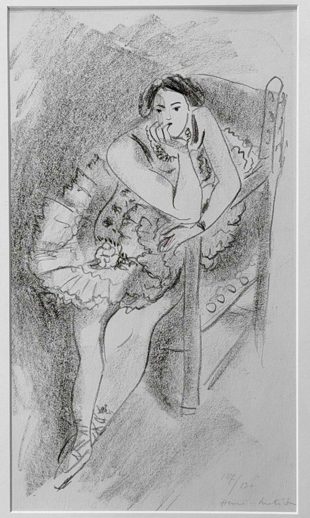 Henri Matisse (French, 1869-1954), Danseuse Au Fauteuil En Bois, Lithograph