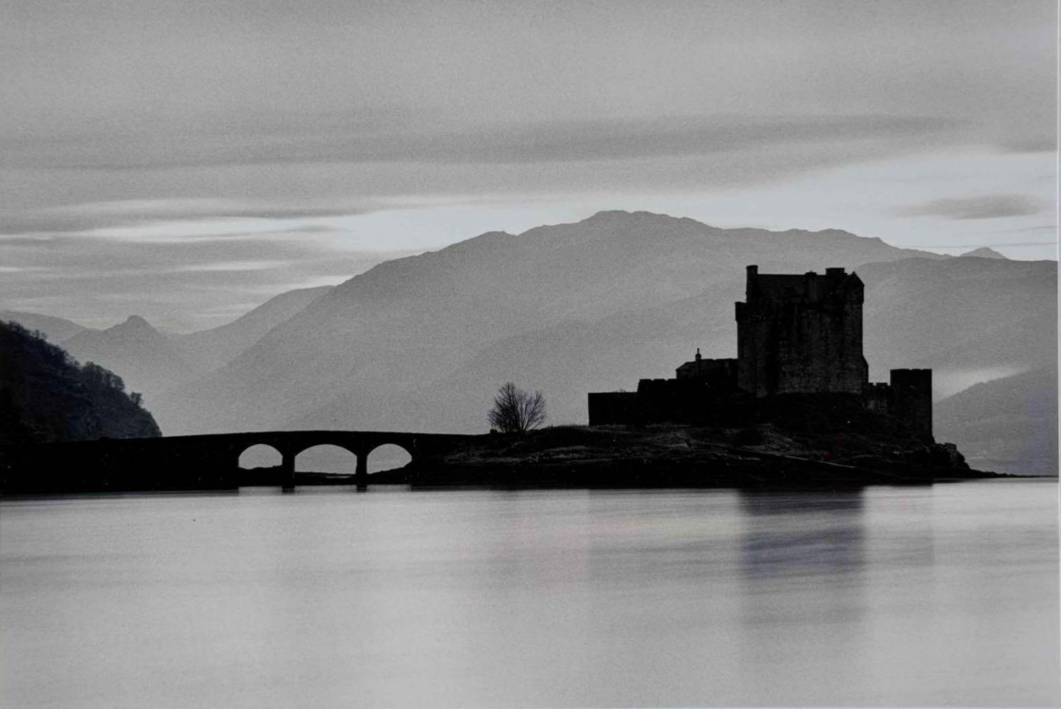 Michael Kenna (British, b. 1953), Eilean Donan Castle, Scotland, Toned Gelatin Silver Print