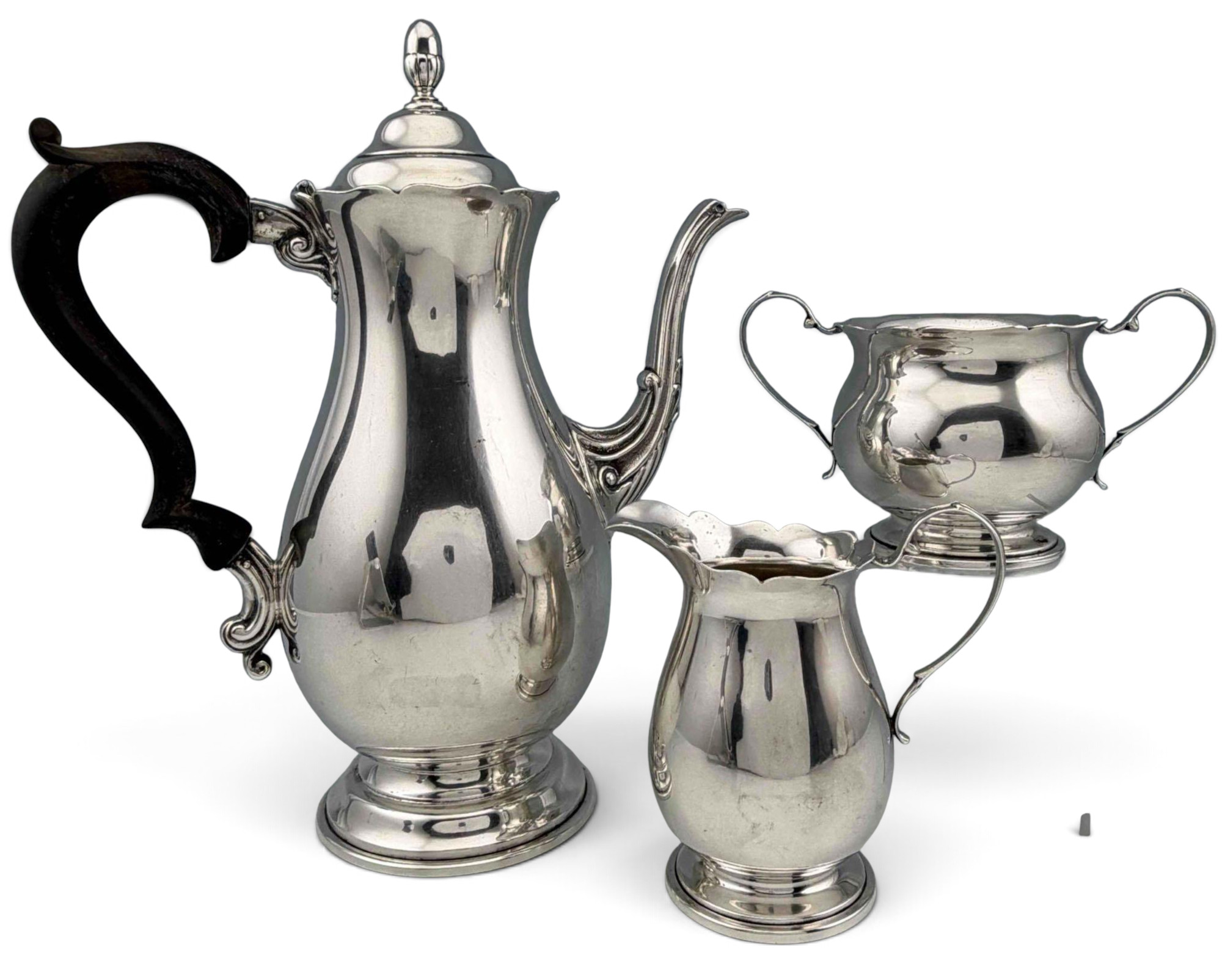 Three Piece Sterling Silver Tea Set