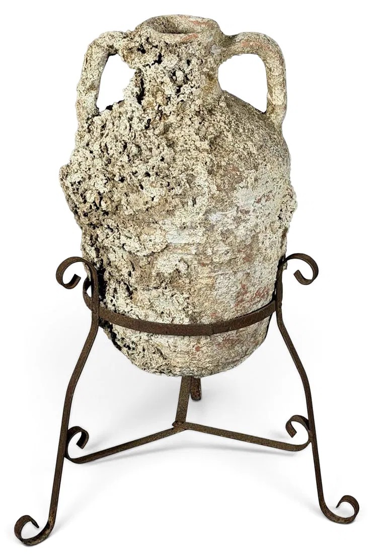 Large Mediterranean Marine-Encrusted Terracotta Amphora