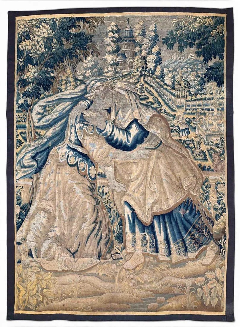 Continental Figural Tapestry, French or Flemish, 17th-18th C.